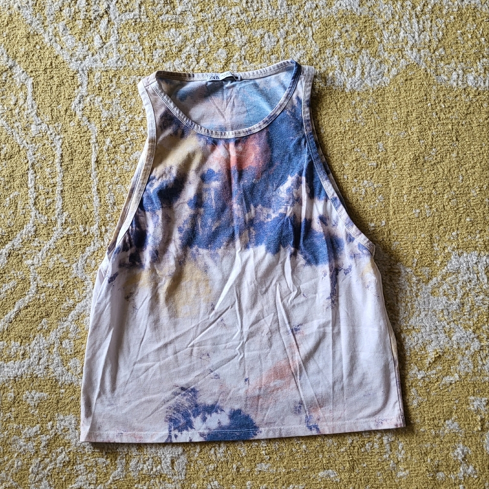 Zara tie dye tank